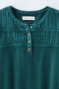 Textured Knit Henley