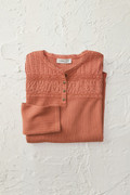 Textured Knit Henley