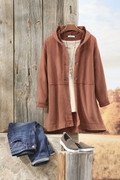 Lightweight Fleece Swing Cardigan
