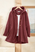 Lightweight Fleece Swing Cardigan