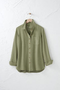TENCEL™ Button Front Big Shirt