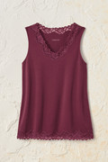 Longer Length Double Lace Tank
