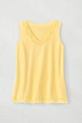 Longer Length Double Lace Tank
