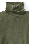 Ribbed Turtleneck Sweater