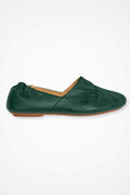 Pintuck Leather Flats by Chocolat Blu™