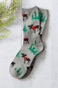 Holiday Motif Crew Socks