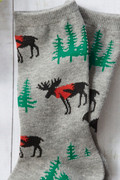 Holiday Motif Crew Socks