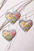 Embroidered Heart Ornament
