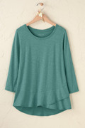 Ruffled Charm Slub Tee