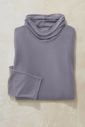 Mesh Ruched Turtleneck