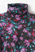 PrimaKnit® Midnight Blossom Turtleneck