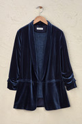 Ruched Velvet Jacket