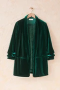 Ruched Velvet Jacket