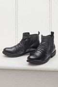 Carmen Leather Booties by Walk With Me™.