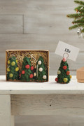 Christmas Tree Place Card Photo Holders, Set of 4