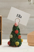 Christmas Tree Place Card Photo Holders, Set of 4