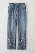 Meadowbrook Embroidered Cropped Jeans