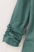 Ruched Linen Jacket