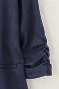 Ruched Linen Jacket