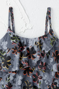 Vibrant Flora Ruffled Tankini Top