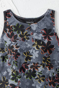 Vibrant Flora High-Neck Tankini Top