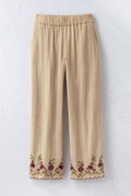 Florentine Embroidered Crop Pants