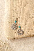 Filigree Drop Earrings by Peyote Bird Designs