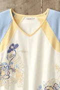 Floral Colorblock Tee