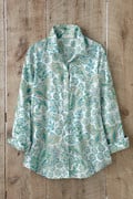 Botanically Batik Anytime No-Iron Tunic