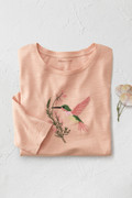 Hummingbird Embroidered Tee