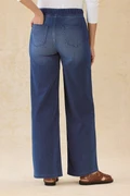 LightTouch Knit Denim Wide-Leg Jeans