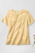 Floating Flowers Embroidered Sweater