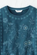 Flora Mia Embroidered Sweatshirt