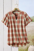 Canyon Plaid Soft Touch Top