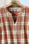 Canyon Plaid Soft Touch Top