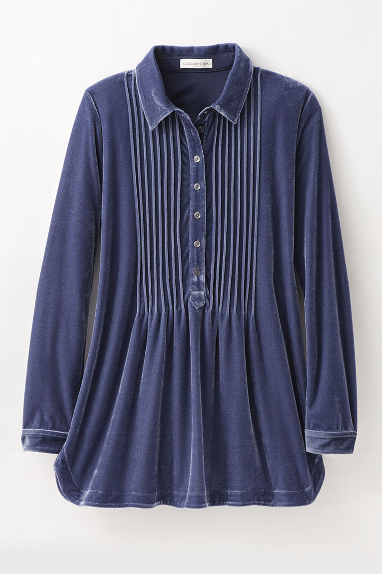 Velvet Pintuck Tunic