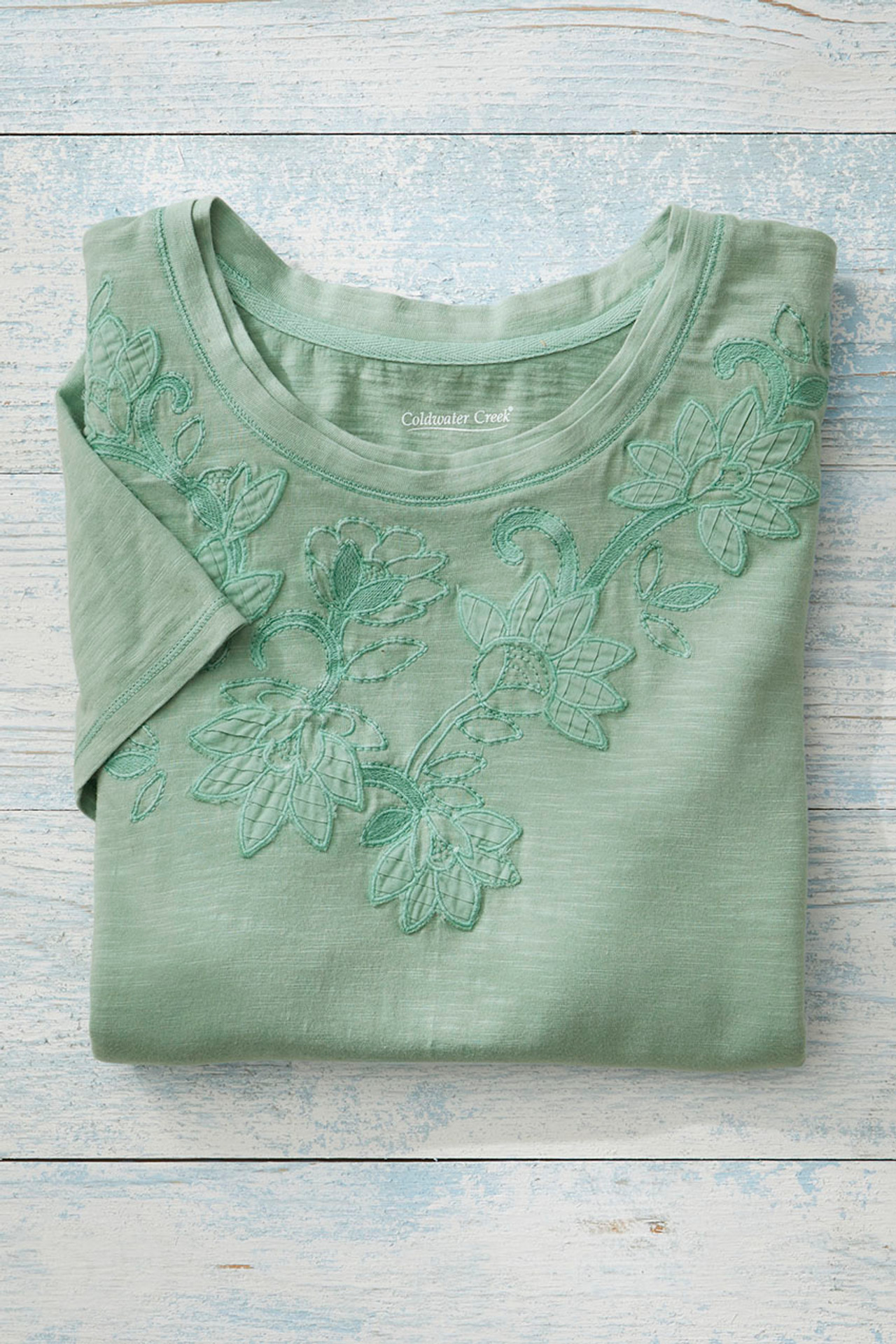 Swirling Petals Slub Tee