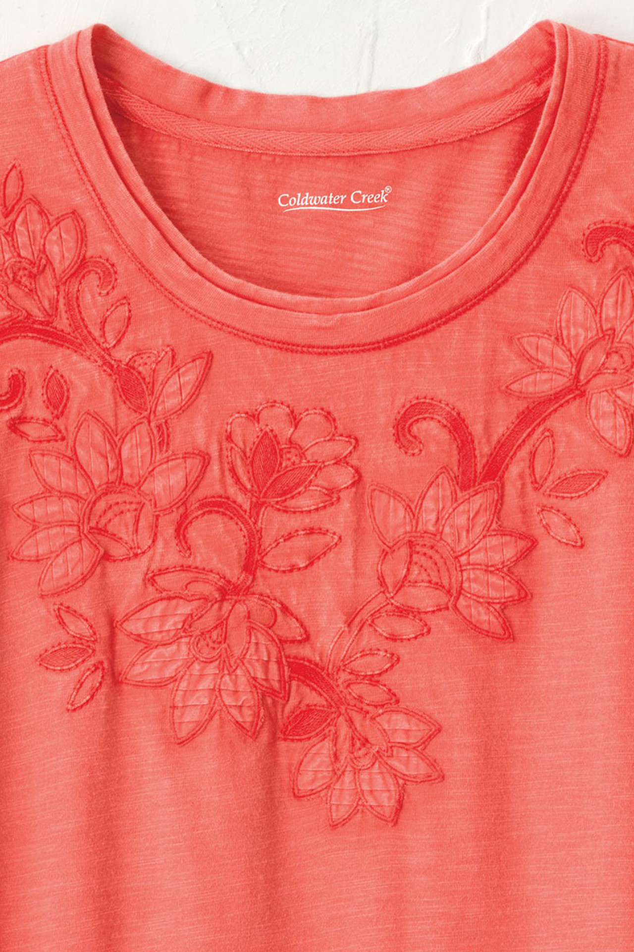 Swirling Petals Slub Tee