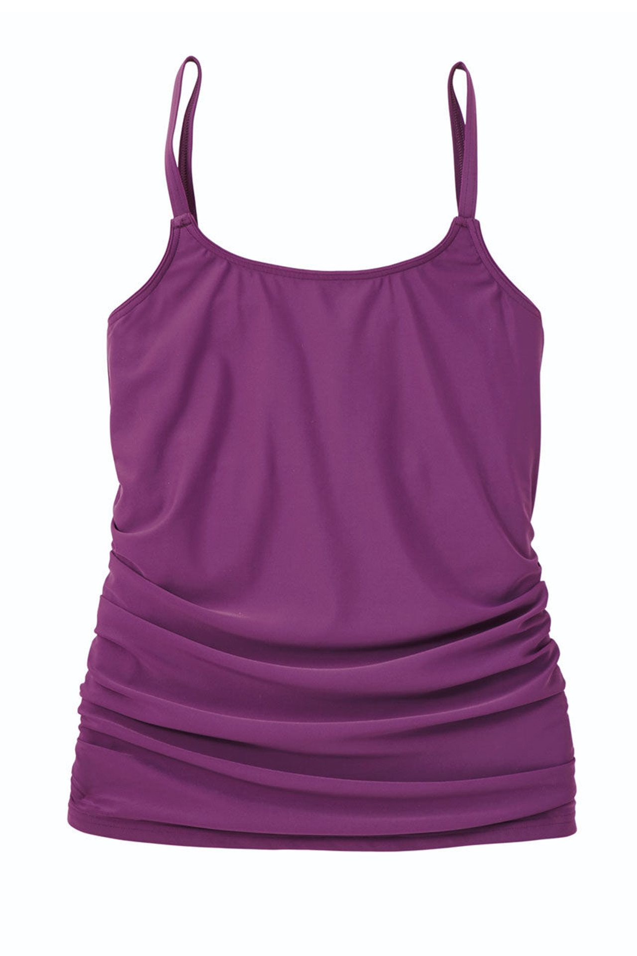 Ruched Tankini -Solid