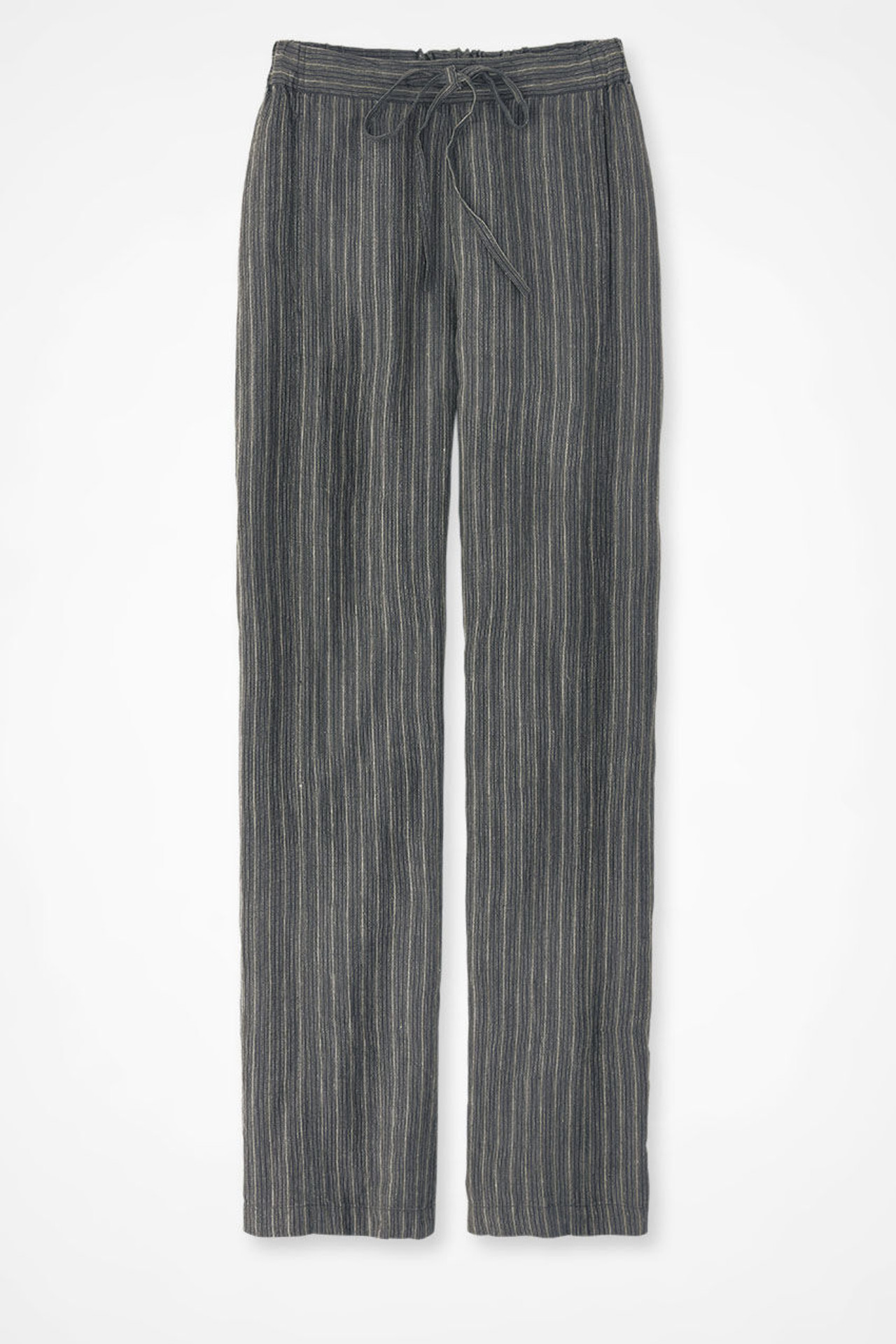 Spontaneous Stripes Linen Ankle Pants