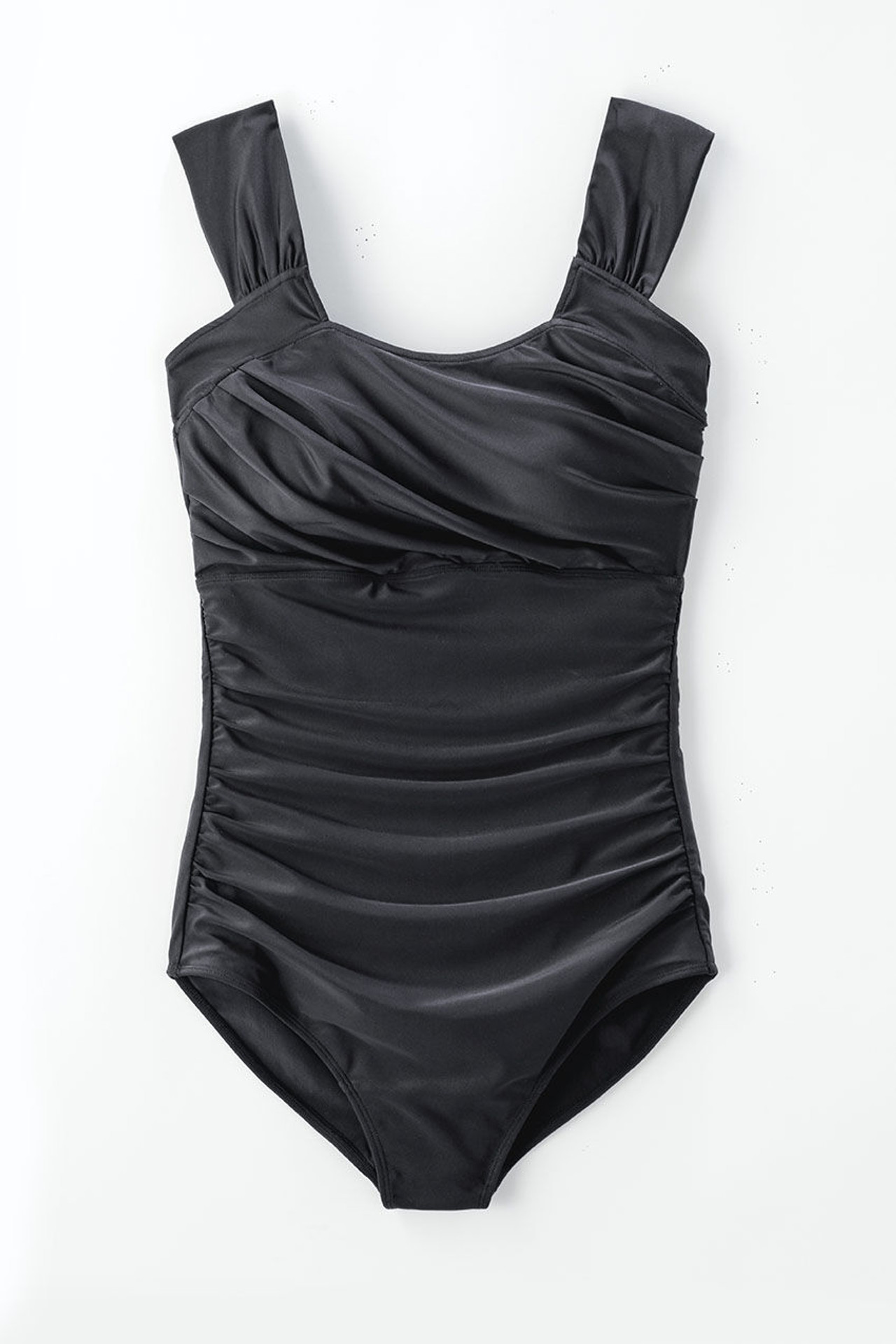 ShapeMe™ Ruched Bathing Suit (solid)