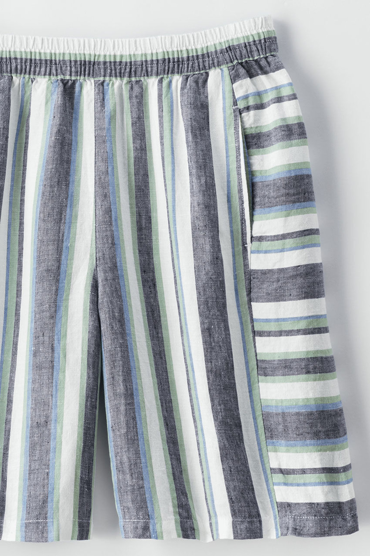 Seaside Stripe Linen Shorts