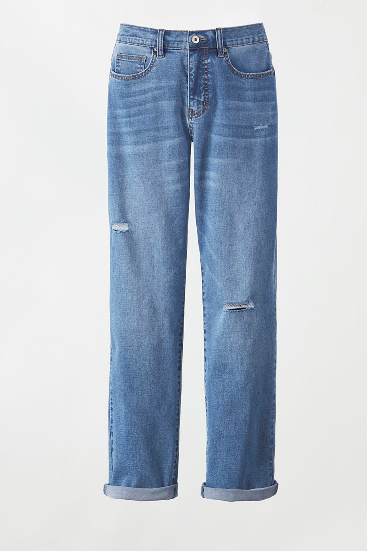 The Creek® Distressed Boyfriend Jeans