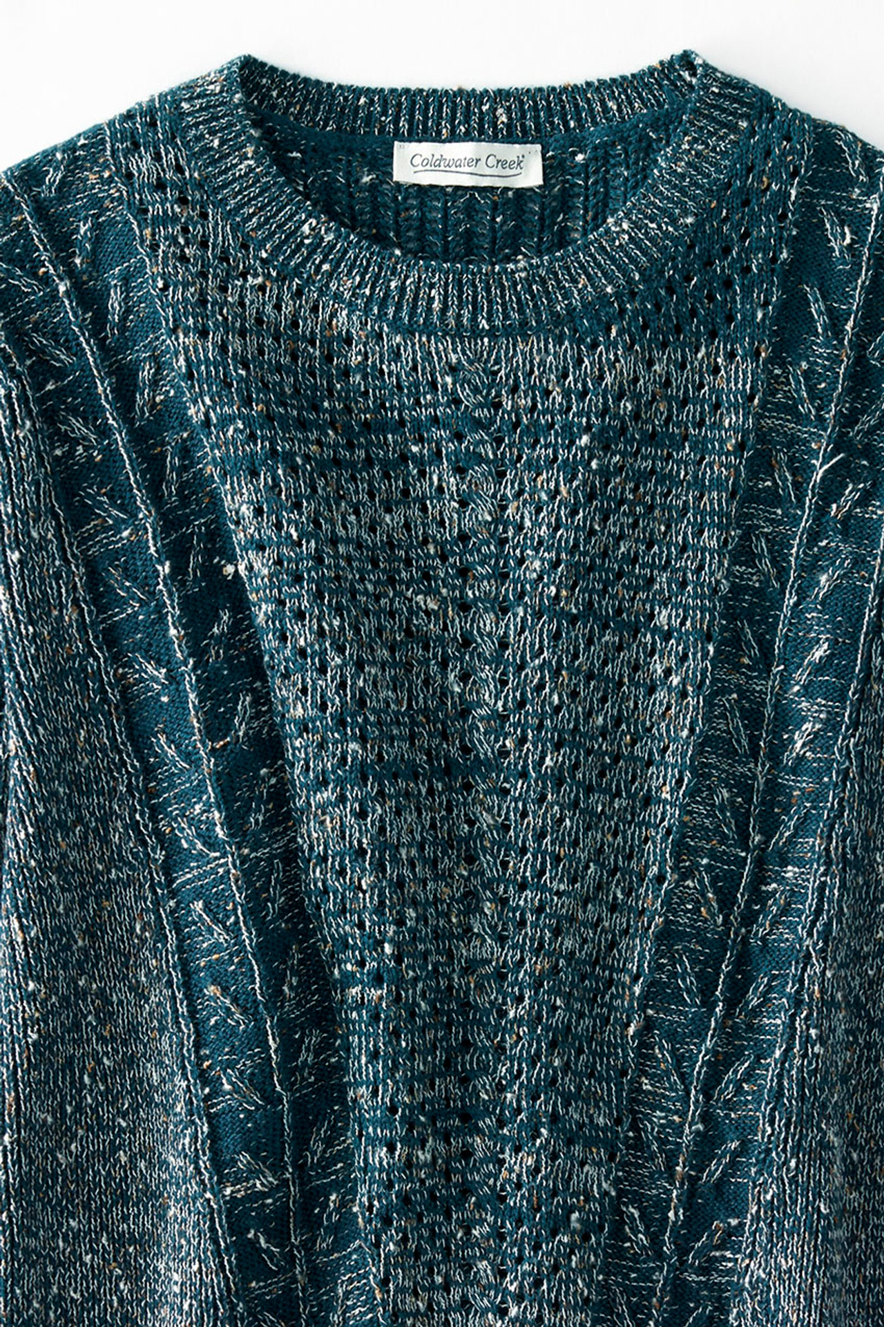 Marled Pointelle Sweater