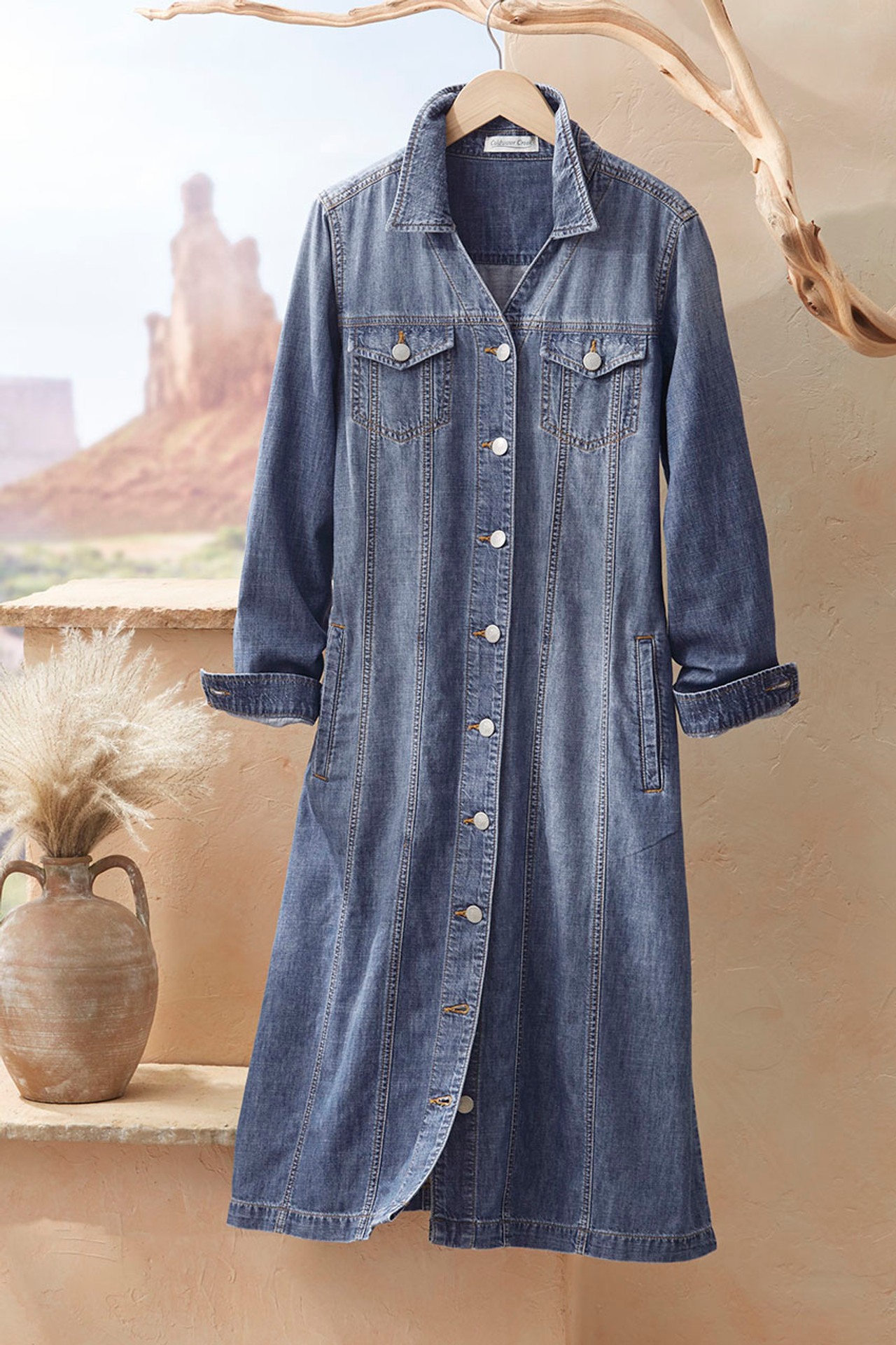 Stylish Denim Dress: Perfect for Women Over 40