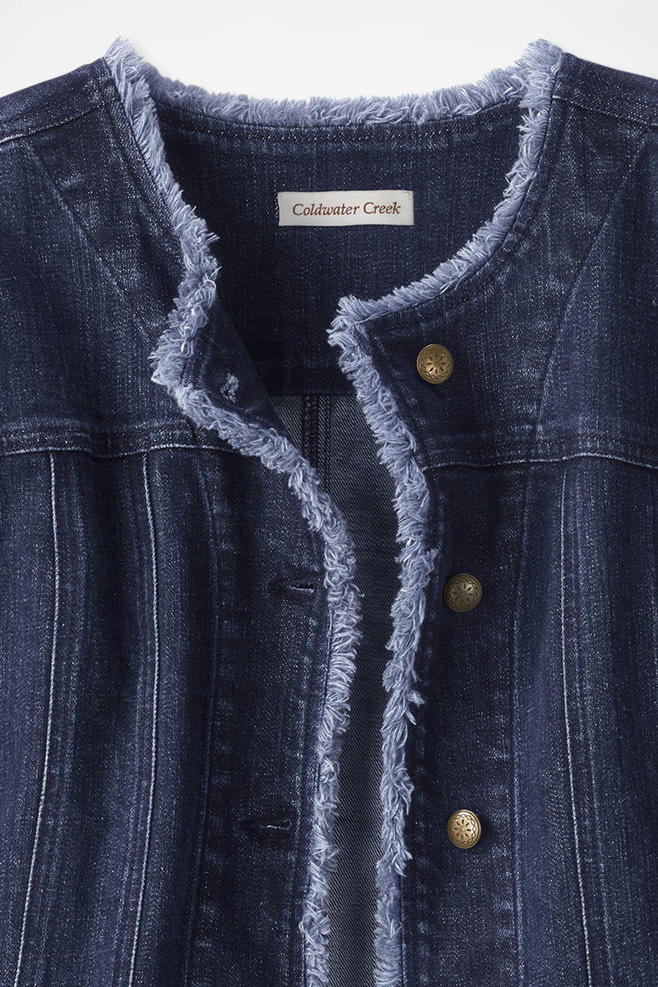 Coldwater Creek Women's Knit Denim Jacket