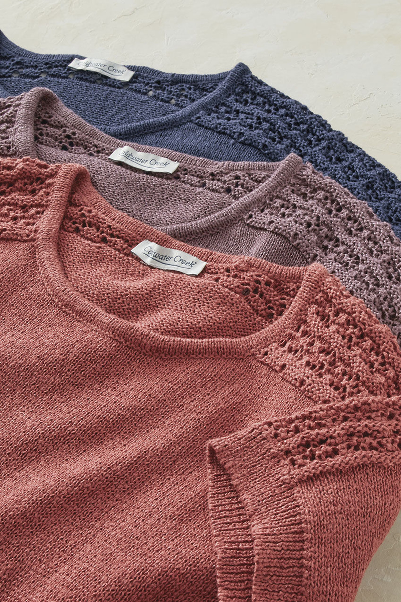 Crocheted Slub Sweater