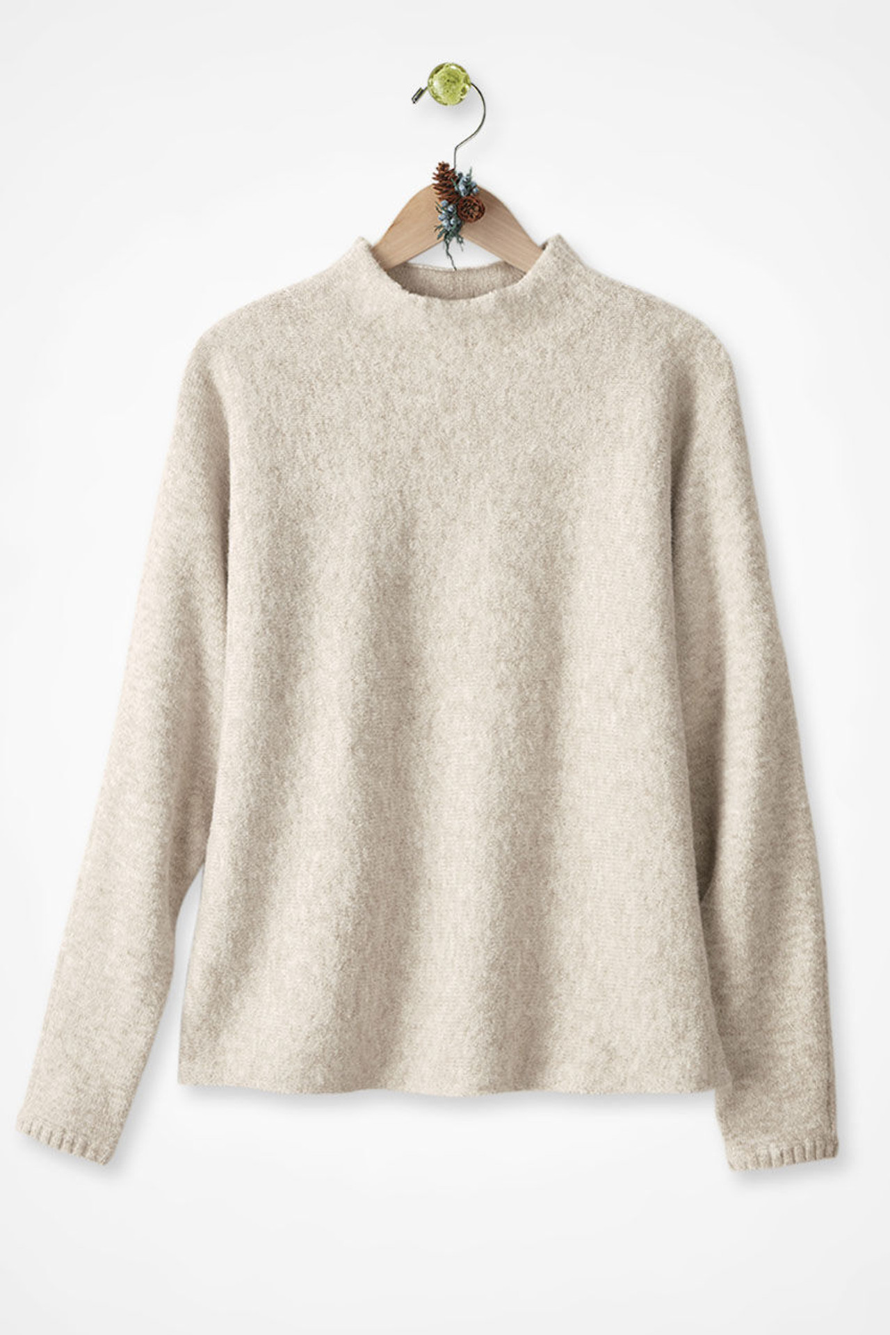 Dolman Sleeve Mockneck Sweater