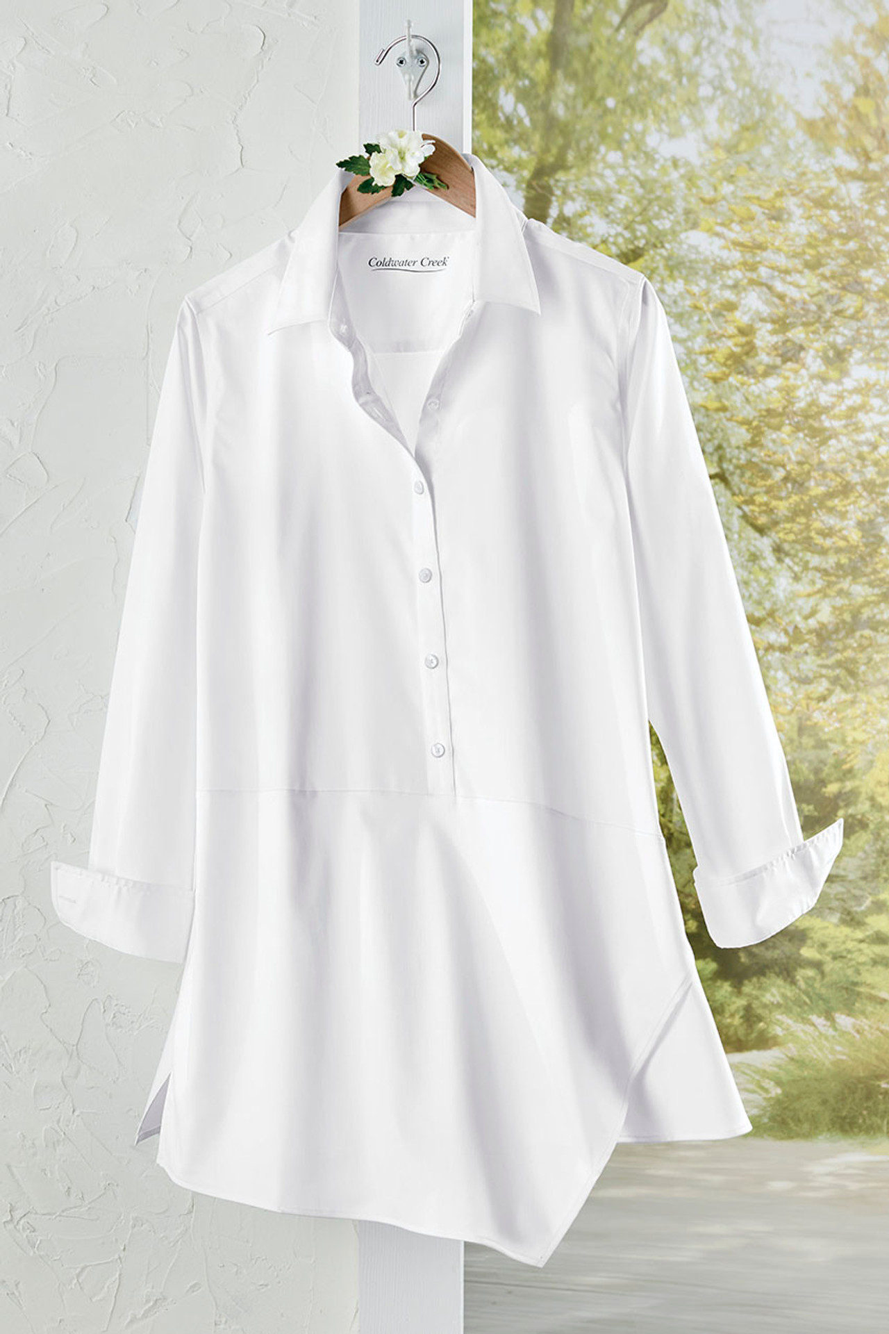 Easy Care Seamed Popover Tunic