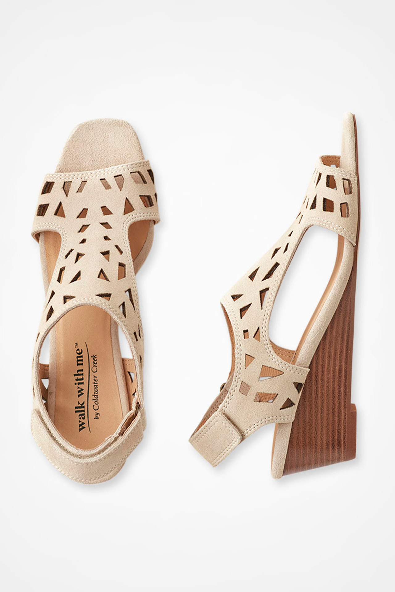 "Gayle" Suede Wedges by Walk With Me™